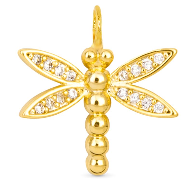 Dragonfly Charm Gold